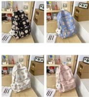 Mochila escolar de dibujos animados resistente al desgaste, impermeable, con bolsillo frontal con cremallera oculta, bolsillos laterales, sudadera con capucha de bloque de Color, doble deslizador - details 2