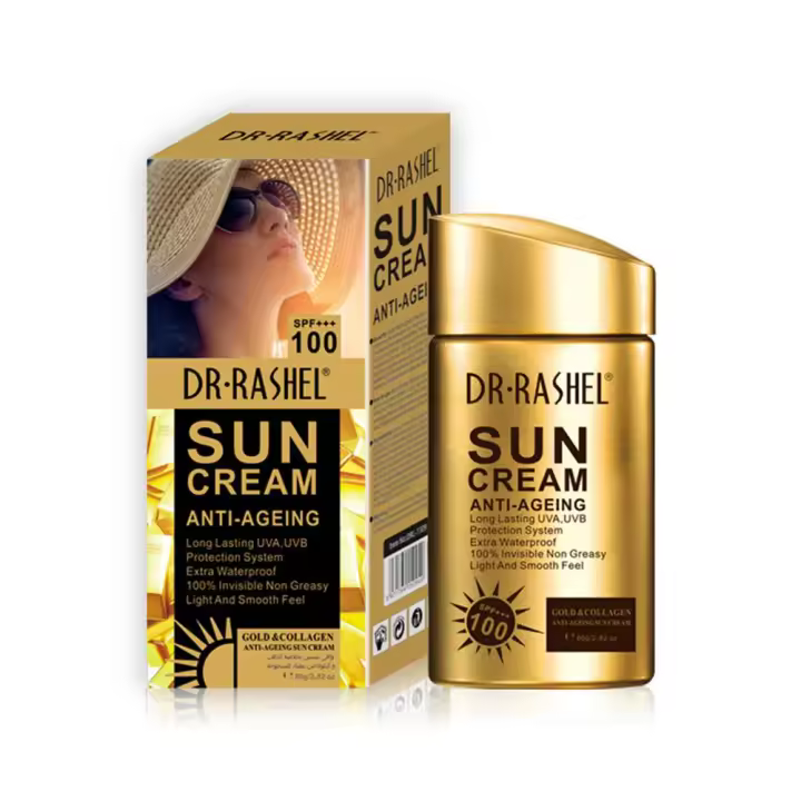 Crema de protección solar facial Protección UV Bloqueador solar negro Húmedo y ligero SPF100+++ Protector solar impermeable para entrenamiento al aire libre - 1