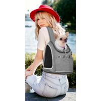 ALLSOPETS Mochila para Mascotas, Bolsa Portátil y Plegable para Gatos Perros, Bolsa Cómoda y Transpirable para Mascotas con Alfombrilla Extraíble, Viajes Camping, Azul - details 18