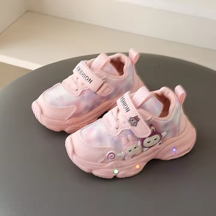 Zapatillas de Deporte para Niña Primavera Otoño Suela Antideslizante, Suave, Dibujos Animados, Calzado Infantil Casual - 1