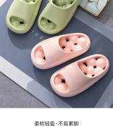 Nuevo hogar antideslizante zapatillas de las mujeres de verano casa interior cómodo fondo grueso hueco baño fresco zapatillas - details 14