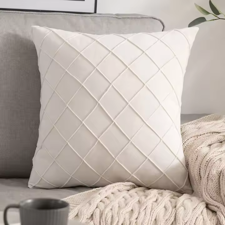 Funda de Cojín de Terciopelo a Cuadros ANUMEI Tamaño 30x50 45x45cm Cubierta Decorativa para Sofá Sala de Estar Estuche de Cojín Normal Productos de China - 1