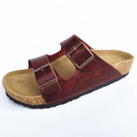 Zapatillas de cuero de vacuno, zapatillas frescas, zapatos de playa de verano, suela antideslizante suave, zapatos de pareja para hombres y mujeres - details 4