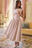 Vestido de noche elegante para mujer con escote en la espalda - Vestido largo sin mangas con pliegues para fiesta, graduación, vacaciones - details 40