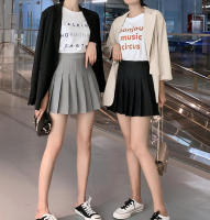 Falda plisada blanca para mujer de cintura alta, cierre de cremallera, estilo preppy, moda estudiantil, danzas en negro - details 14