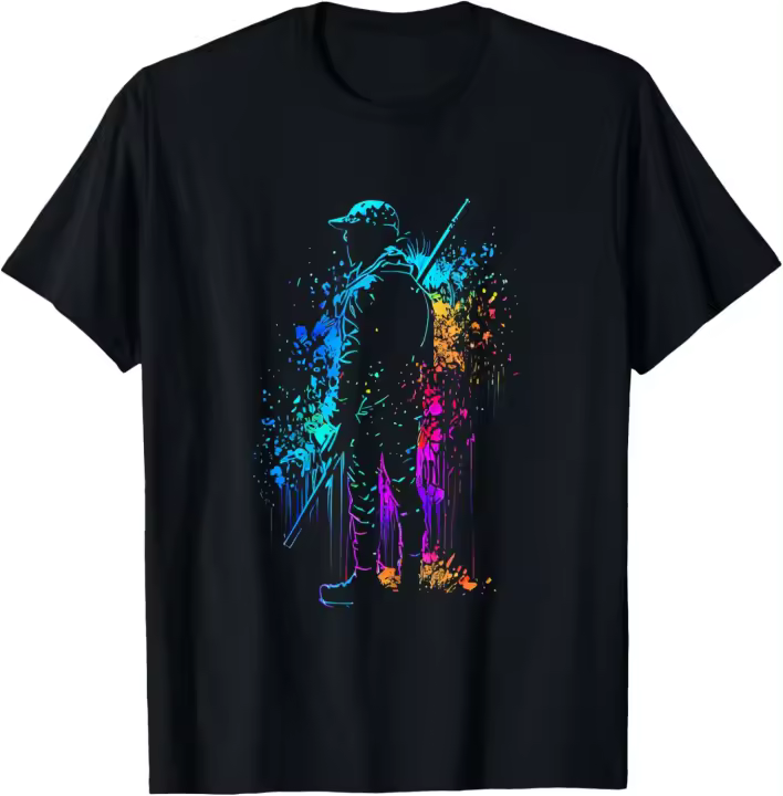 Camiseta de Caza de Silueta Moda para Hombres Camisetas - 1