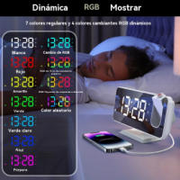 Reloj Despertador de Proyección Digital Montado en la Techo de Tu Dormitorio - details 3