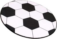 1 alfombrilla para el suelo con dibujos de fútbol, redonda, para niños, para mesa de café, silla, hecha a mano (80 cm/31,5 pulgadas) - details 2