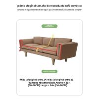 Toalla De Sofá De Cubierta Completa De Tela Crema De Hilo De Algodón Manta De Camping Funda De Cojín De Sofá Toalla Funda De Sofá Con Todo Incluido Para Todas Las Estaciones - details 9
