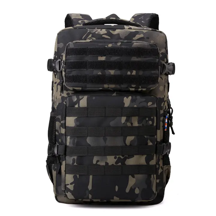 Mochila de camuflaje al aire libre bolsa de montañismo de gran capacidad mochila de senderismo de ocio de viaje - 1