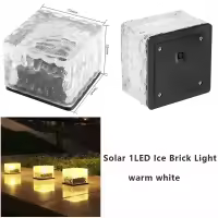 Luces LED solares para decoración de exteriores, lámpara de ladrillo, luz Solar, paisaje, camino, jardín, 1/2/4 piezas - details 4