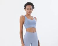 Sujetador deportivo con espalda cruzada para mujer, Bralette recortado para gimnasio, Yoga, Sexy, transpirable, ropa interior, 25 colores - details 0