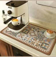 Almohadilla de drenaje para máquina de café, estera súper absorbente para secado de platos, almohadilla de drenaje para vajilla, alfombra de secado rápido, mantel individual para vajilla de cocina - details 16