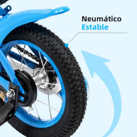 Bicicleta de acero al carbono para niños, bici de 12 pulgadas para principiantes, para interiores y exteriores, regalo para niños - details 4