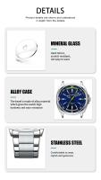 Reloj de Cuarzo Premium CURREN 8455 Diseño Analógico de Moda de Negocios de Ocio para Hombres - details 5