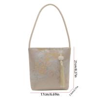 Bolso de hombro con bordado estampado, bolso de mano de estilo chino nuevo Floral de gran capacidad, bolso de mano, bolso de mano con flores para axilas para niñas - details 0