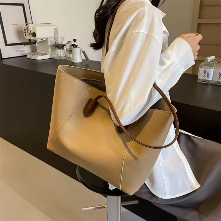 Nuevo bolso de mano de gran capacidad para mujer, bolso informal simple para las axilas, bolso de hombro versátil de moda para viajeros - 1