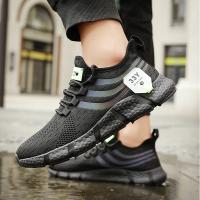 Zapatos deportivos informales para hombre, zapatillas ligeras transpirables, zapatillas para correr de malla negra para exteriores, zapatillas deportivas para correr, Tenis para caminar - details 7