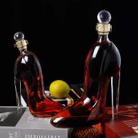 Botellas de whisky con forma de tacones altos, 375ml, 700ml, cristal, Merlot, ron, vodka, botellas, dispensadores de vino, herramientas de bar - details 2