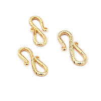 Cierre de latón color oro de 18K en forma de S y M para pulseras y collares, suministros para la fabricación de joyería, accesorios para bricolaje. - details 48