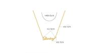 Collar con colgante de letra de diseño innovador, collar querido, chapado en acero titanio, joyería de oro real de 18K para mujer - details 0
