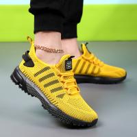Zapatillas de deporte antideslizantes y transpirables para hombre: zapatillas informales y elegantes para actividades al aire libre de primavera/verano, jogging y entrenamiento en el parque - details 0