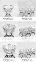 Paquete de 6 vasos transparentes resistentes a los tropicos pequeños para uso doméstico, juego de Kung Fu engrosado, taza de degustación de té de flores - details 2