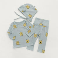 Conjunto de invierno para niñas Conjunto de ropa con estampado de oso lindo para niñas - details 17