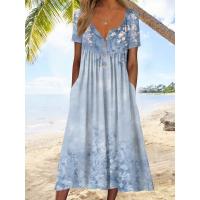 Vestido Corto de Manga Corta para Mujer en Verano Moda de Verano - details 0
