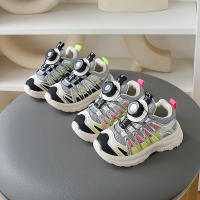 Zapatos de niños nueva primavera y otoño zapatillas deportivas de malla para niños zapatos para correr transpirables niñas botón giratorio papá zapatos - details 13