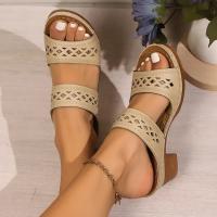 Sandalias de Tacón Grueso Retro con Espacio Hueco Zapatillas de Tacón Alto Ligereas para Mujer - details 12