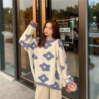 2024 ins nueva moda mujer suéteres invierno mujeres suéteres de flores sobre tamaño mujeres pullover suéteres - details 38