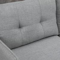 Sofá Moderno de 2 Plazas Sofá de Sala con Tapiz de Poliéster, 4 Almohadillas y Patas de Acero - details 6