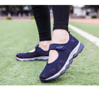 Zapatos Deportivos informales de malla tejida para mujer, zapatillas profesionales antideslizantes para correr, zapatos ligeros y cómodos para mamá, Verano - details 24