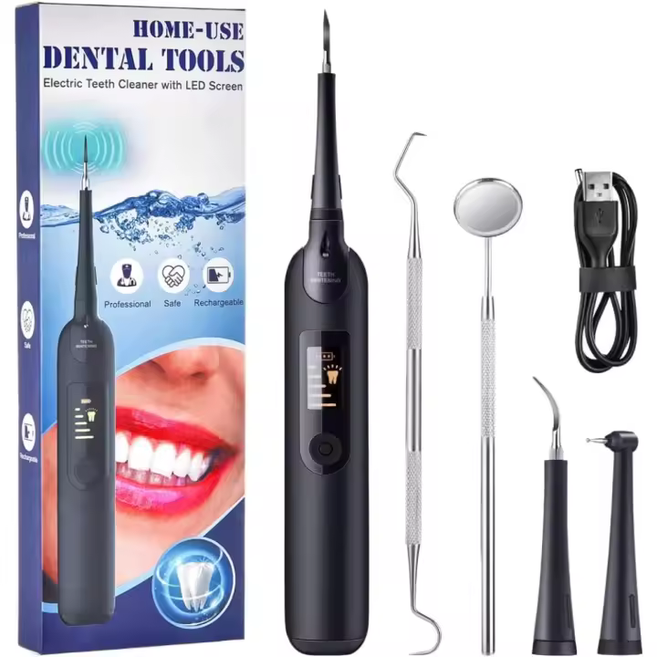Eliminador eléctrico de sarro y cálculo Dental, raspador de sarro con vibración de alta frecuencia, limpiador de manchas de dientes - 1