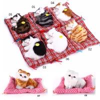 Juguetes de peluche de simulación de animales para niños, muñeco de felpa para dormir, gatos con sonido, decoraciones de juguete, regalo de cumpleaños para niños - details 23