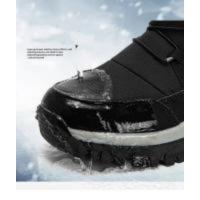 Botas de nieve cálidas y afelpadas para hombre, botines informales de alta calidad, impermeables y antideslizantes, para senderismo y trabajo en invierno - details 6