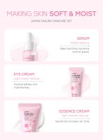 LAIKOU-Conjunto de cuidado de la piel con flor de cerezo, crema para ojos con esencia, crema Facial, producto para el cuidado de la piel, Kit de productos faciales, juegos de 3 piezas para el cuidado de la piel - details 5