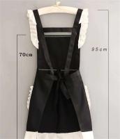 Lindo vestido de sirvienta japonesa con cintura cocina hogar restaurante ropa de trabajo para mujeres monos de café delantal - details 6
