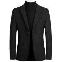 Nueva primavera, Blazers de Cachemira para hombre, trajes, chaquetas, traje de lana informal de negocios, abrigos de calidad para hombre, Blazers entallados, chaquetas, abrigos 4XL - details 4