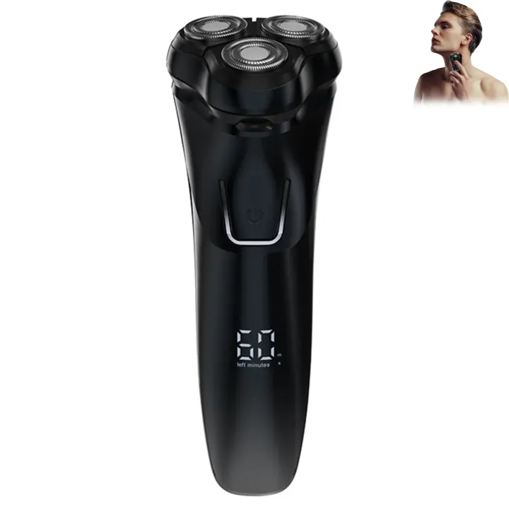 Maquinilla de afeitar portátil inalámbrica, herramienta de afeitado impermeable para Barba, nariz, oreja y pelo corporal - 1