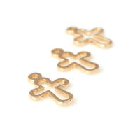 Colgantes de Cruza de Latón Dorado de 18K Joyería DIY Hallazgos de Collares y Pendientes - details 34