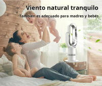 Ventilador eléctrico sin hojas Calefacción y refrigeración simple de doble uso Control remoto Calentador silencioso Ventilador de circulación de aire de viento natural - details 0