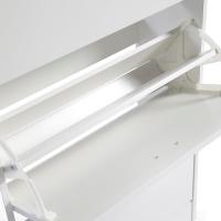 Mínimalista Diseño de Puerta Oscilobatiente 6 Baldas para 28 Zapatos Estructura Blanco/Taupe - details 24