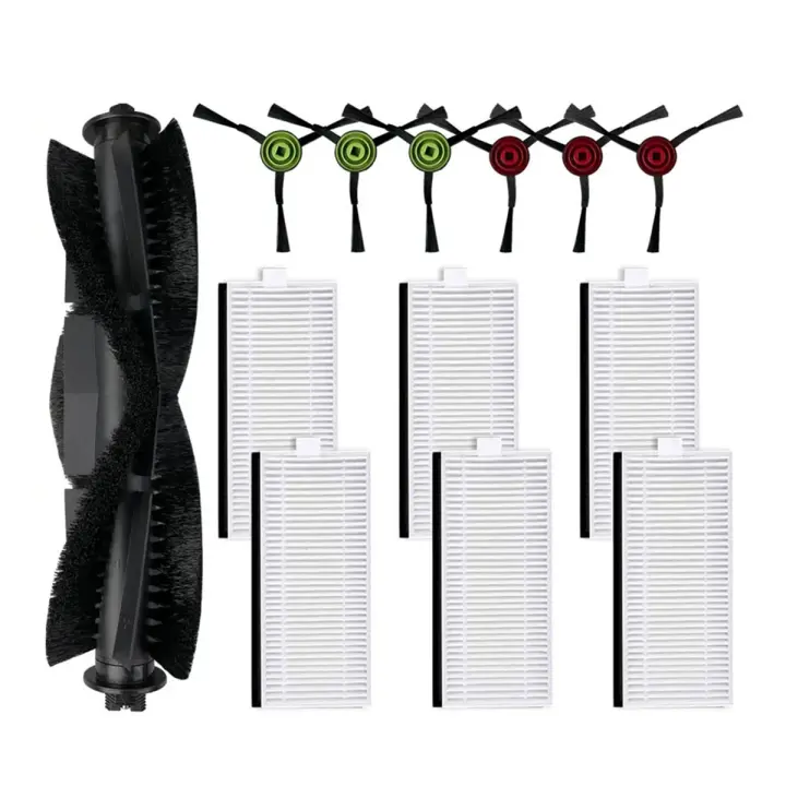 ZC Piezas de repuesto para Cecotec Conga 7490 Eternal Genesis, 7490 x-treme Eternal, accesorios, cepillo lateral principal, filtro Hepa - 1