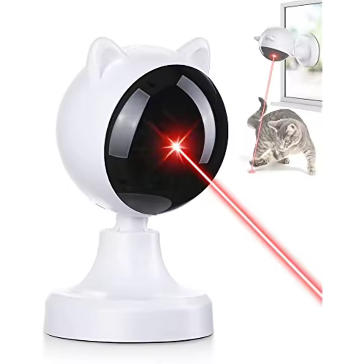 ATUBNAN Automatic Laser Cat Toys,USB Rechargeable,Interactive Cat Toy for Indoor Cats Kitty Kittens Dog,Multifunctional Cat Toy - 1