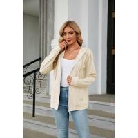 Sudadera con capucha y cremallera cerrada para mujer - details 6
