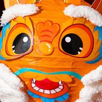 Linterna portátil china de dibujos animados, lámpara de papel de mano de conejo tradicional, bendición, linterna LED hecha a mano, juguetes para guardería - details 10