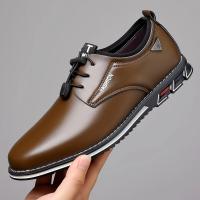 Zapatos Casuales para Hombre Mocasines de Moda sin Cordones, Zapatos de Trabajo de Cuero con Plataforma, Talla Grande 50 - details 20