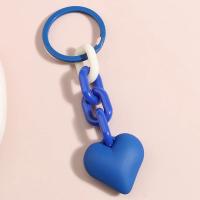 Llavero de Corazón Hecho a Mano Cadena de Plástico Acrílico para Bolsos y Llaves de Mujeres - details 5